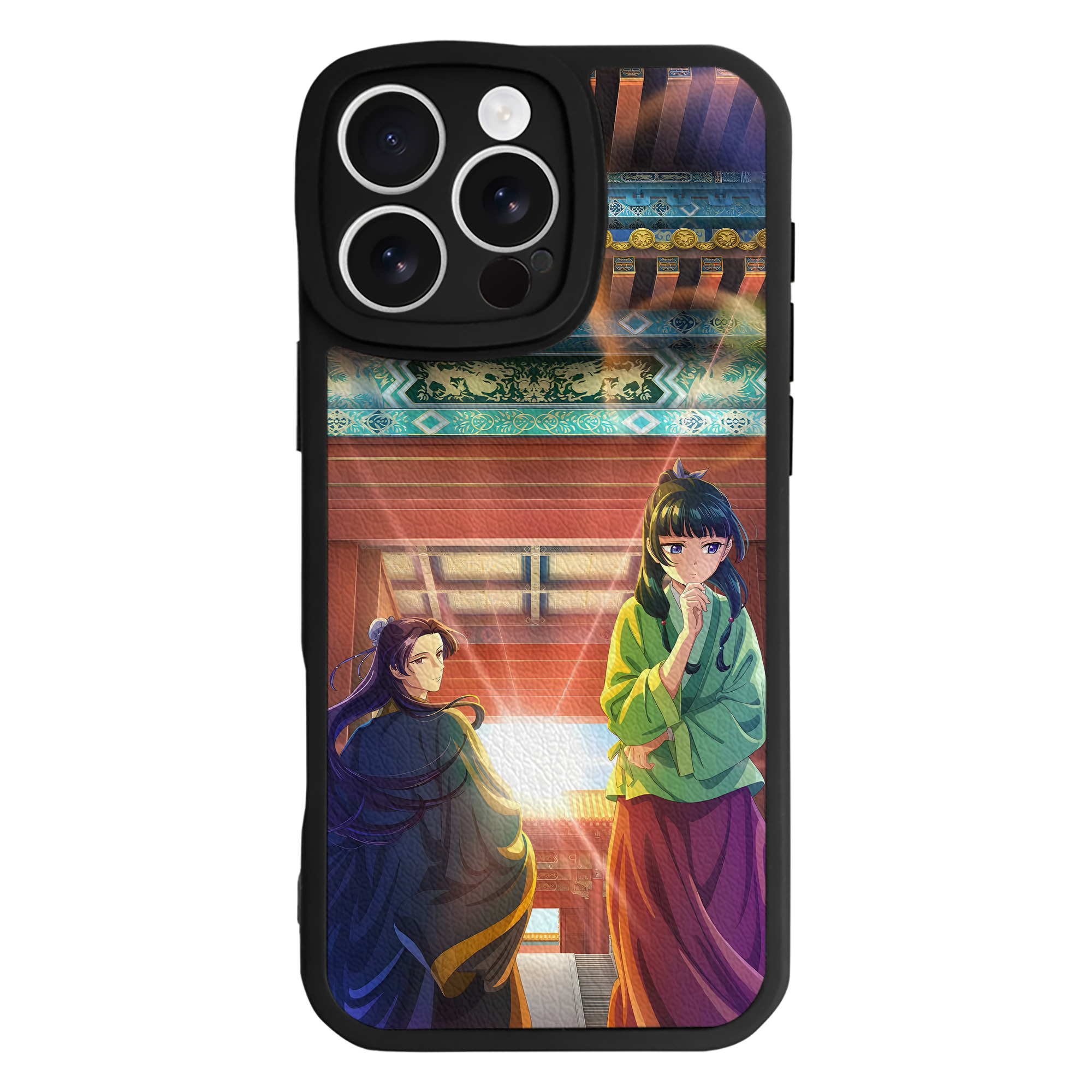（画像用） 薬屋のひとりごと The Apothecary Diaries 【iPhone 16シリーズ対応】シリコンスマホケース（レザー調） 材質：シリコン